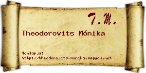 Theodorovits Mónika névjegykártya