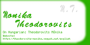 monika theodorovits business card