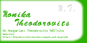 monika theodorovits business card